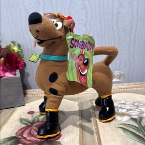 Vintage Toy Factory Scooby-Doo Fire Department Fireman Stuffed Animal NWT